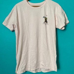 Men's Light Pink Graphic Tee (L)